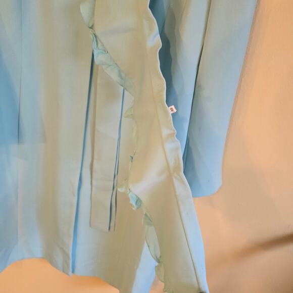 Randolph Duke The Look Seafoam Coat - Size 12 with Collar - Picture 7 of 7